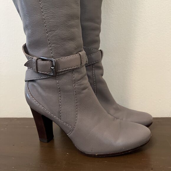 COLE HAAN 100% Leather Phoenix Tall Boot- NikeAir Insole, Ironstone Gray- 8.5 B - Picture 6 of 11